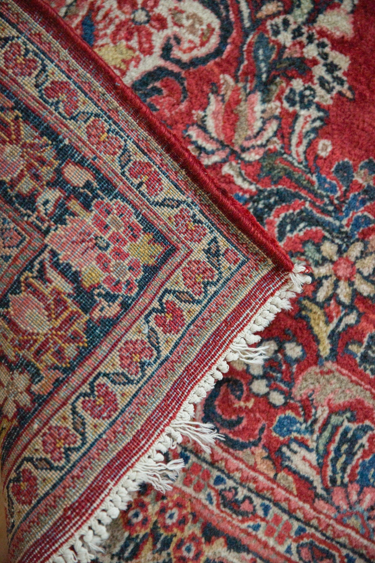 3.5x5 Vintage Sarouk Rug