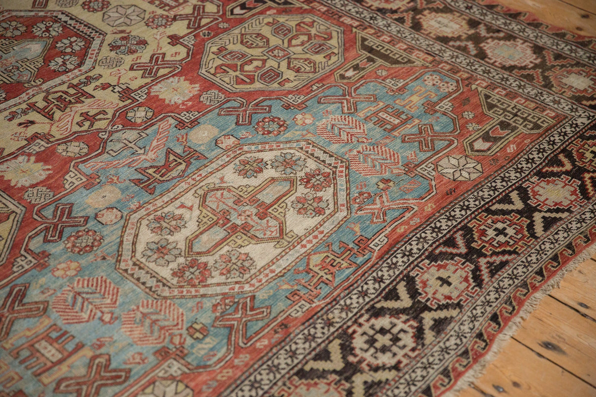 7x10 Antique Caucasian Soumac Carpet