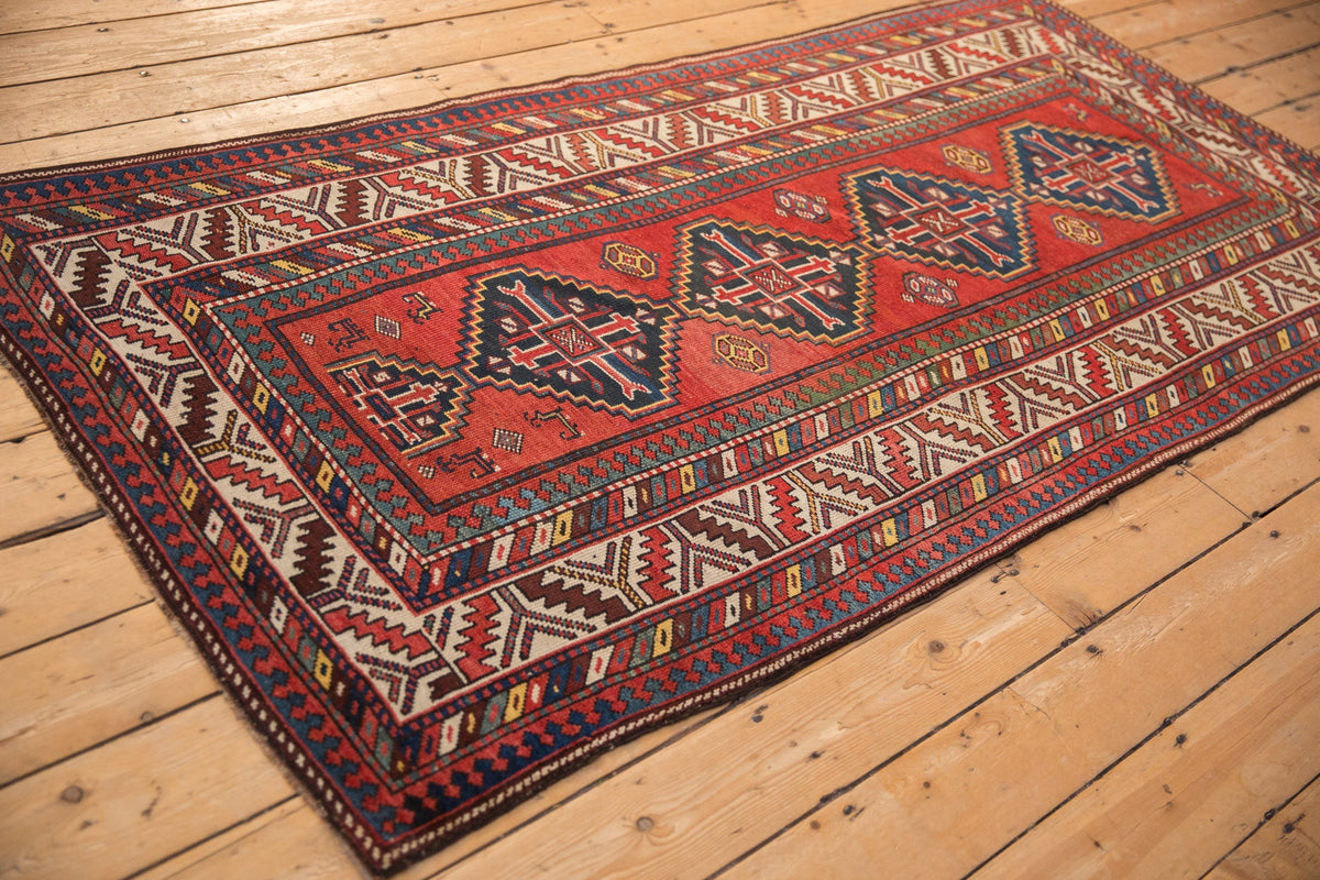 4x8 Antique Kazak Rug Runner