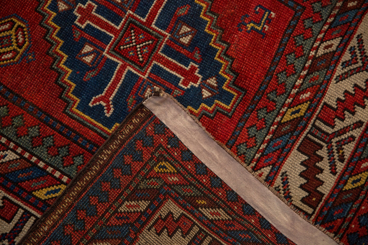 4x8 Antique Kazak Rug Runner