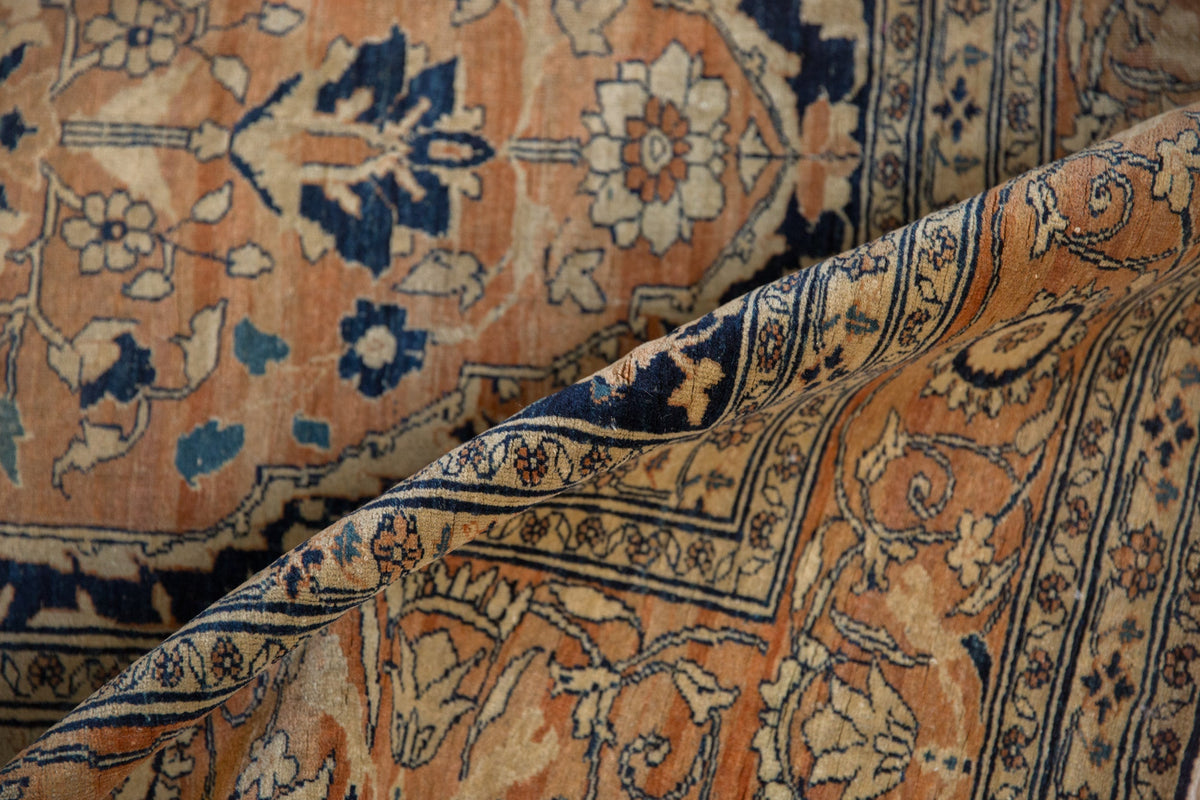 4.5x6 Antique Fine Tabriz Rug