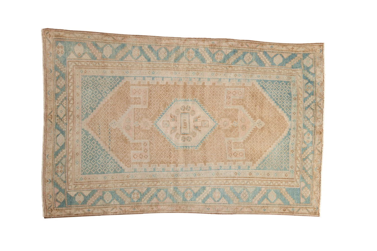 4x6.5 Vintage Distressed Hamadan Rug