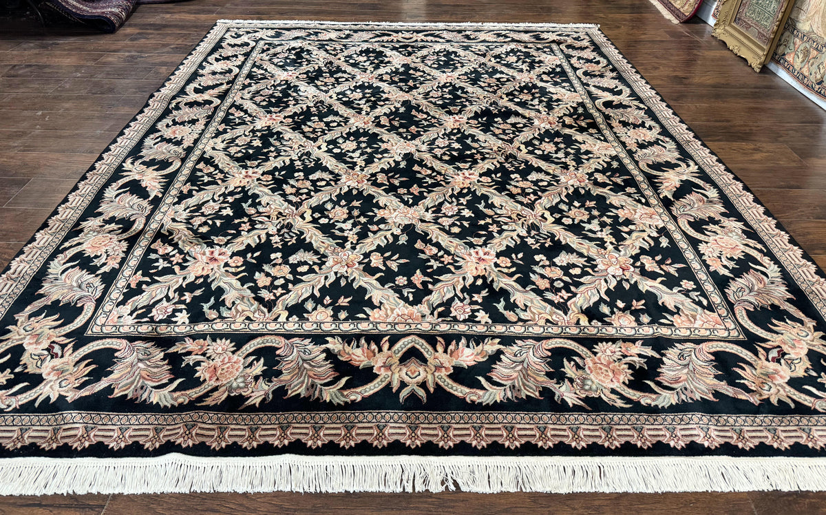 Pak Persian Rug 8x10, Black, Handmade - Jewel Rugs, view 2