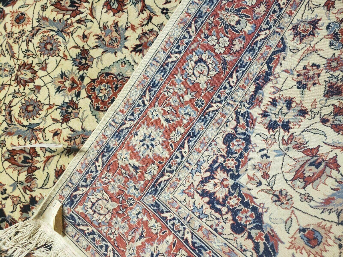 4' X 6' Handmade Ultra Fine Chinese Floral Oriental Wool Rug Hand Knotted Beige - Jewel Rugs, view 10