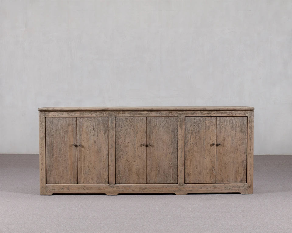 Ravello Six Door Cabinet | Weathered Natural Finish