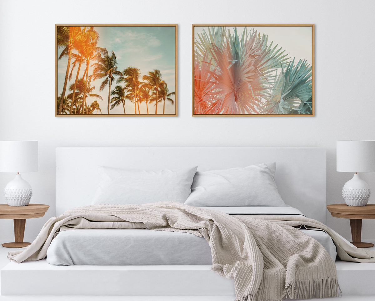 Sylvie Red Hot Summer Framed Canvas by Alicia Bock