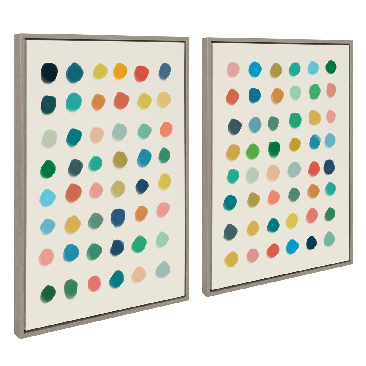 Sylvie Meditation 1 and 2 Framed Canvas Art Set by Kelly Knaga