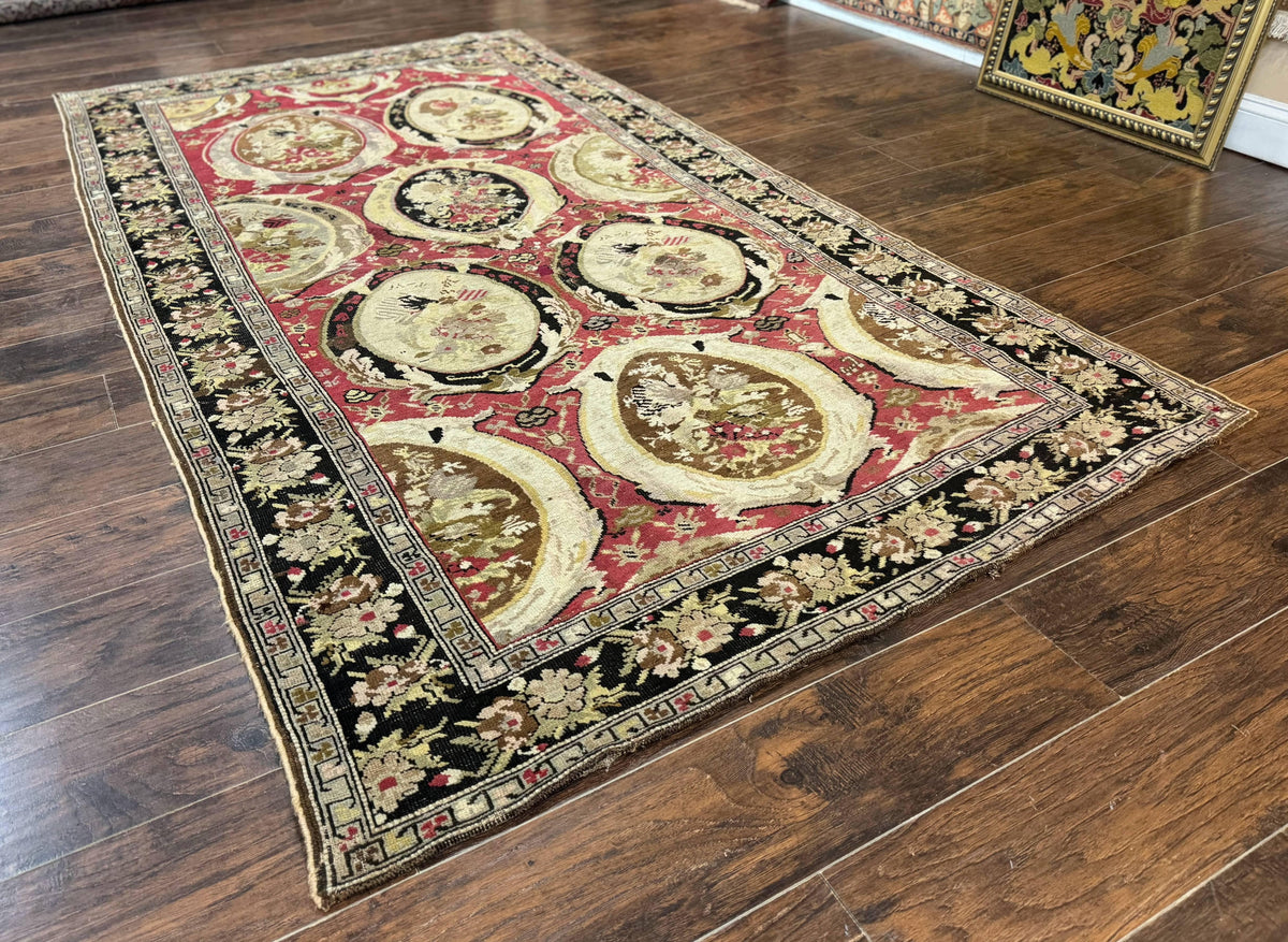 Antique Caucasian Karabakh Rug 5x10 - Jewel Rugs, view 13
