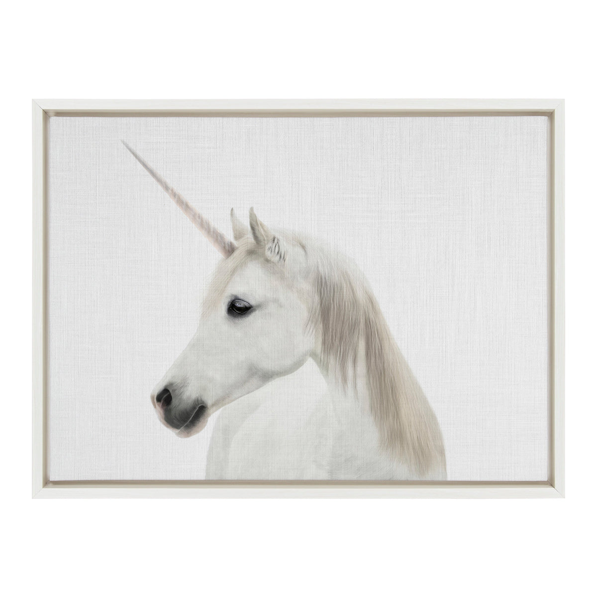 Sylvie Unicorn Framed Canvas by Simon Te of Tai Prints