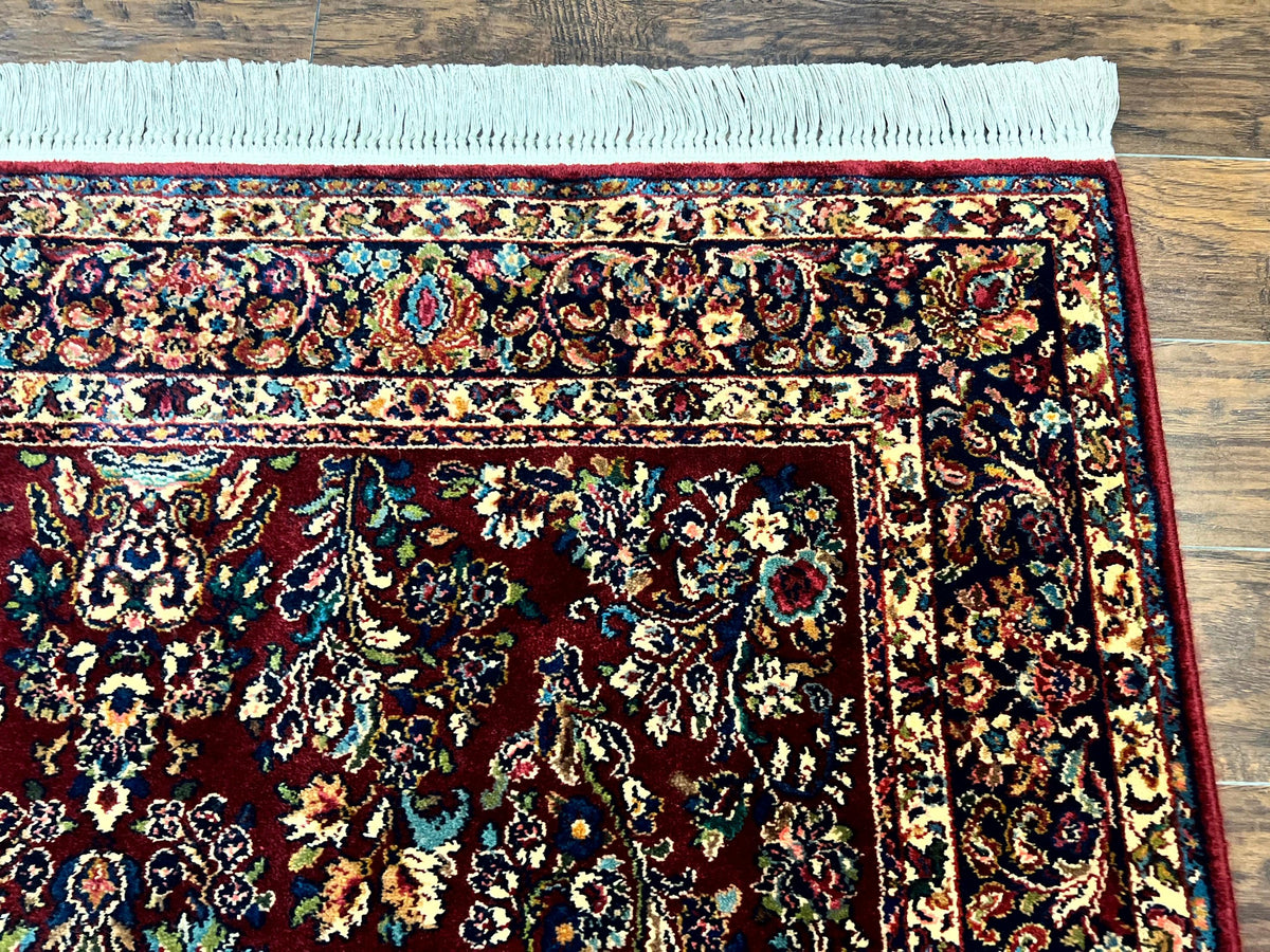 Karastan Rug 5.9 x 9 Red Sarouk Rug #785, Karastan Wool Rug, Karastan Carpet, Original 700 Series Vintage Karastan Oriental Rug Discontinued - Jewel Rugs, view 8
