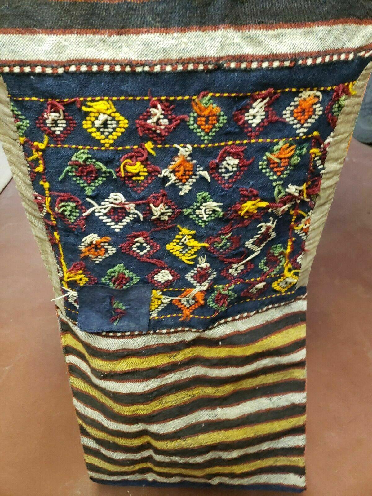 2' X 4' Handmade Turkish Tribal Kilim Wool Rug Double Saddle Bag Khorjin Nice - Jewel Rugs, view 8