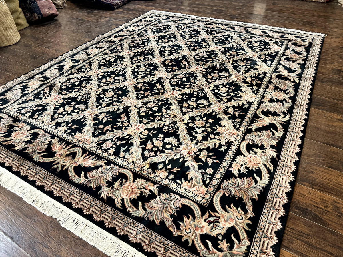 Pak Persian Rug 8x10, Black, Handmade - Jewel Rugs, view 3