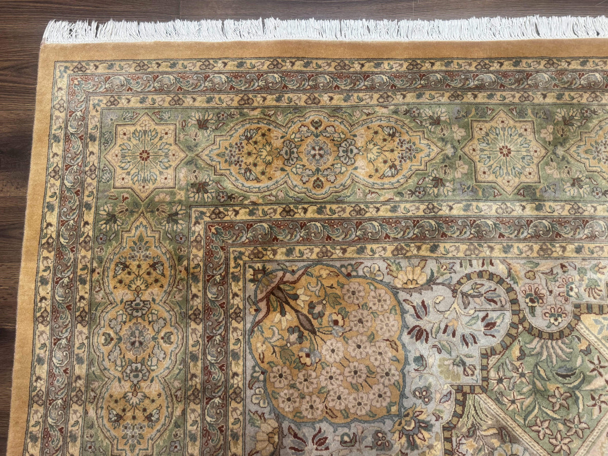 Pak Persian Rug 9x12, Diamond Panel Design, Fine 225 KPSI, Wool - Jewel Rugs, view 6