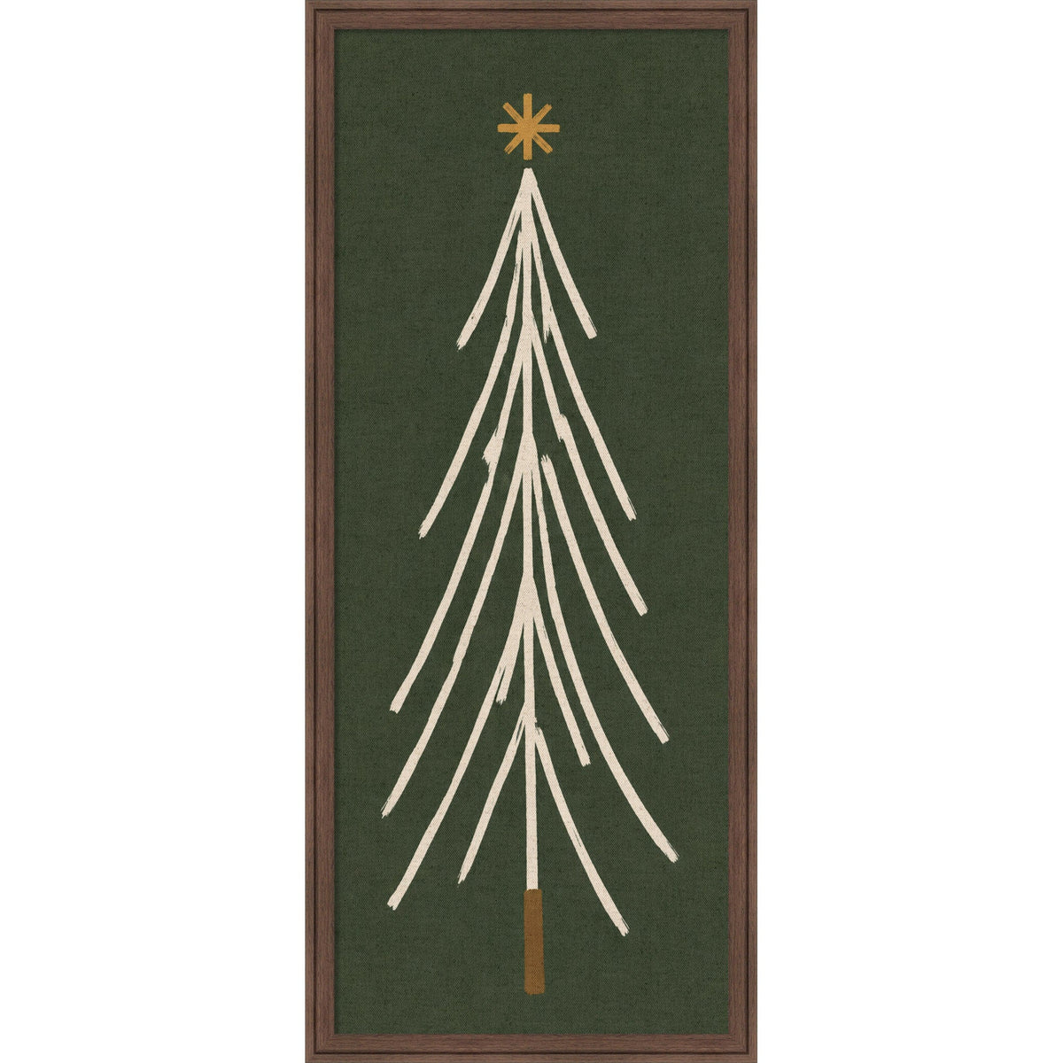 Kate and Laurel Framed Fabric Pinboard Minimalist Tree Panel