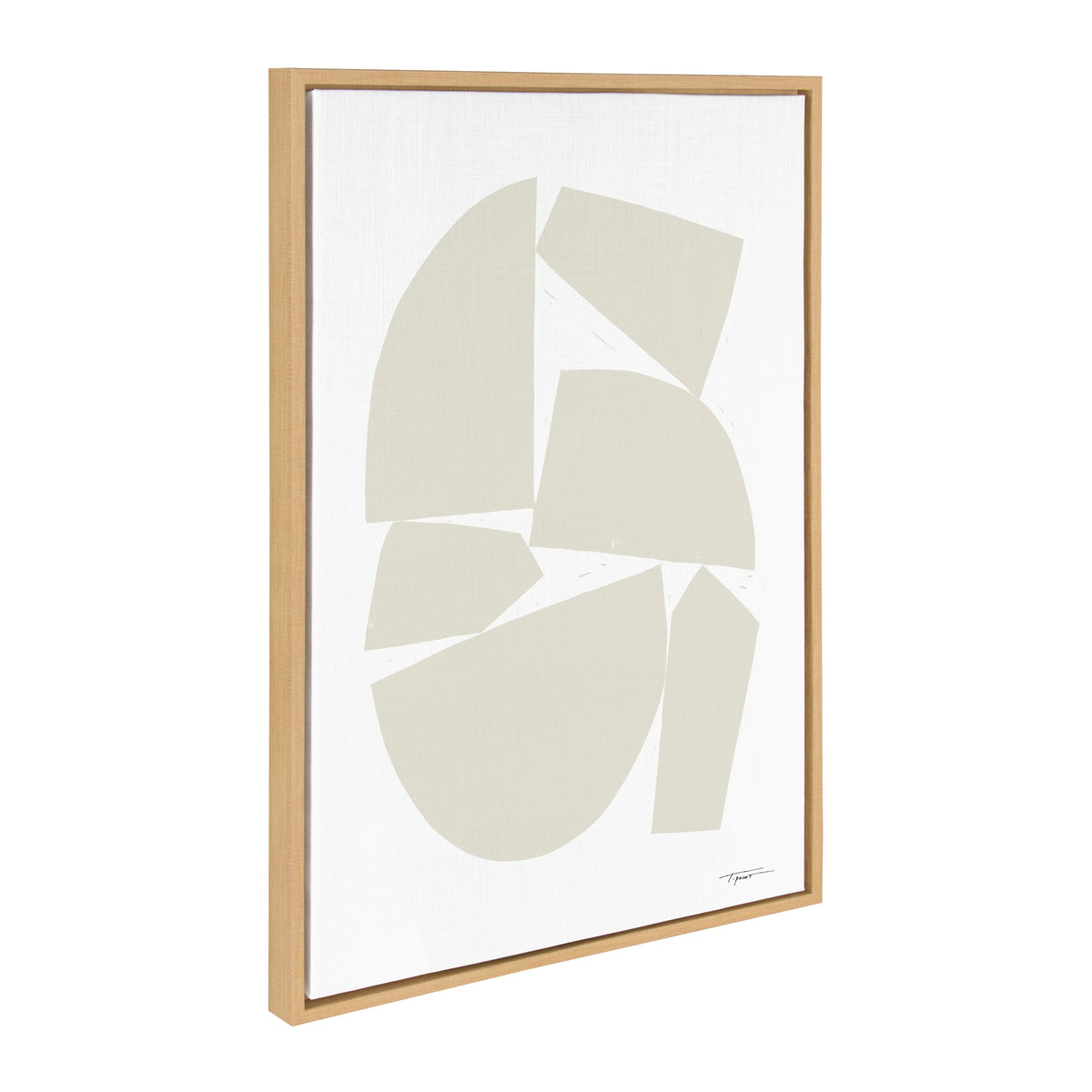 Sylvie Constructed I Neutral Framed Canvas by Statement Goods