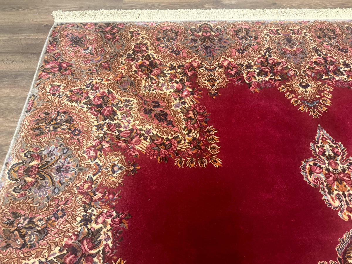 Karastan Rug 8.8 x12 Red Kirman #762, Original 700 Series, Vintage Karastan Carpet, Discontinued Karastan Rug, Karastan Wool Area Rug - Jewel Rugs, view 7