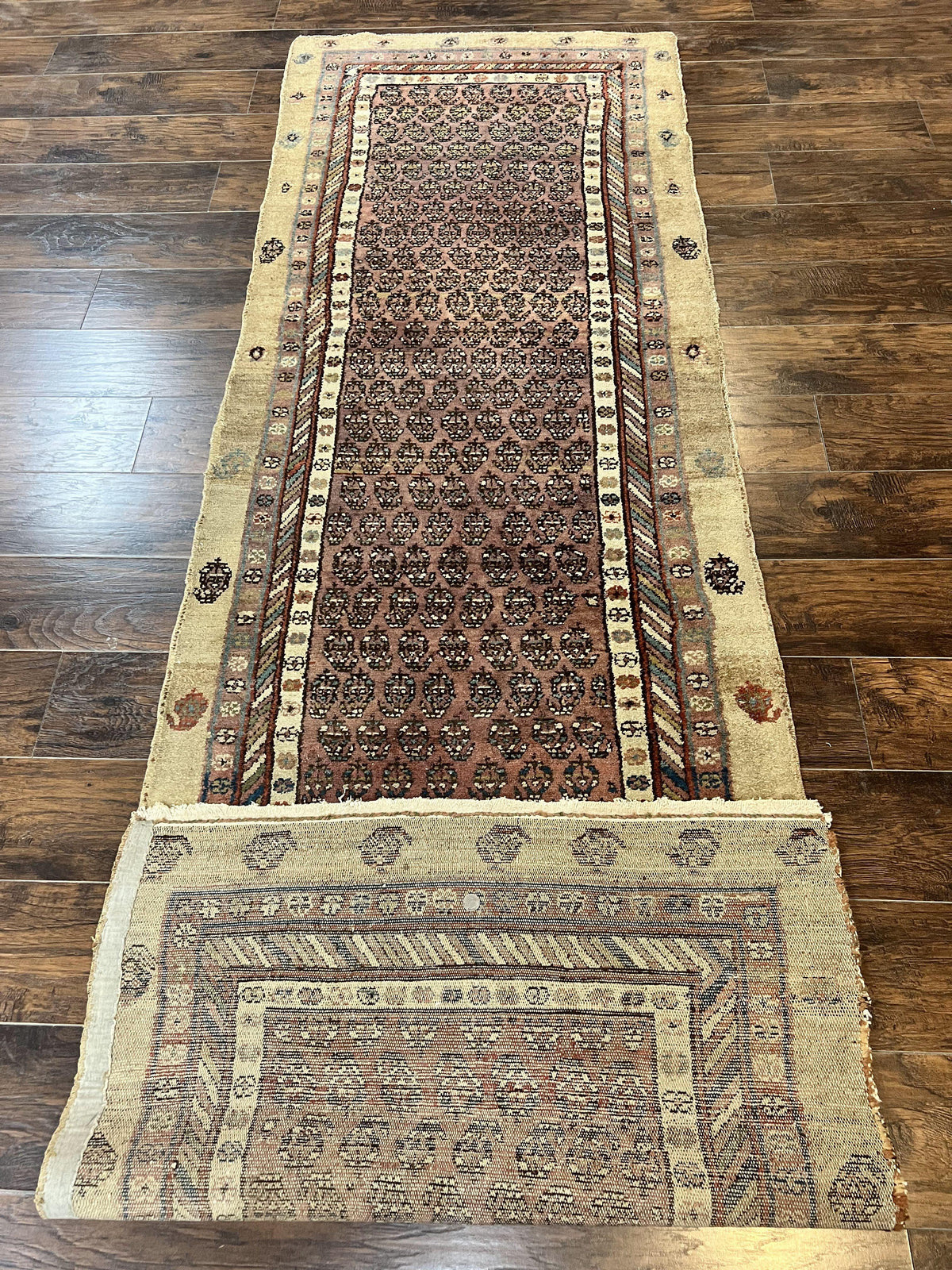 Antique Persian Sarab Runner Rug 3x11, Wool Camel Hair, Tribal Carpet for Hallway 3 x 11, Antique 1920s Rug, Handmade - Jewel Rugs, view 9