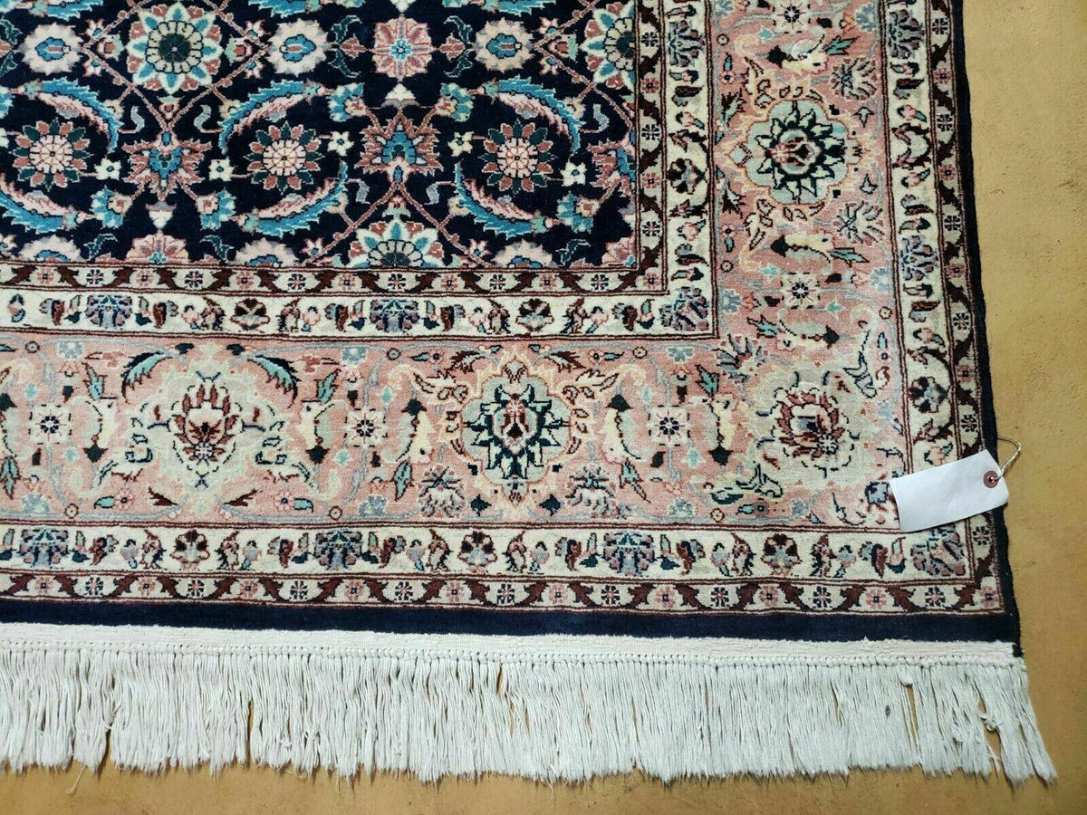 Square Indo Persian Rug 6x6, Hand Knotted, Wool, Allover Pattern - Jewel Rugs, view 5