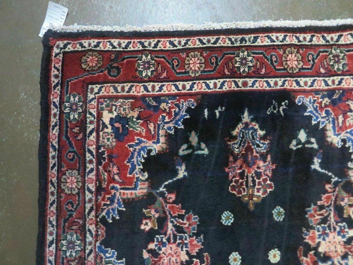 Persian Runner Rug 4x11, Navy Blue Antique Lilihan Runner - Jewel Rugs, view 7