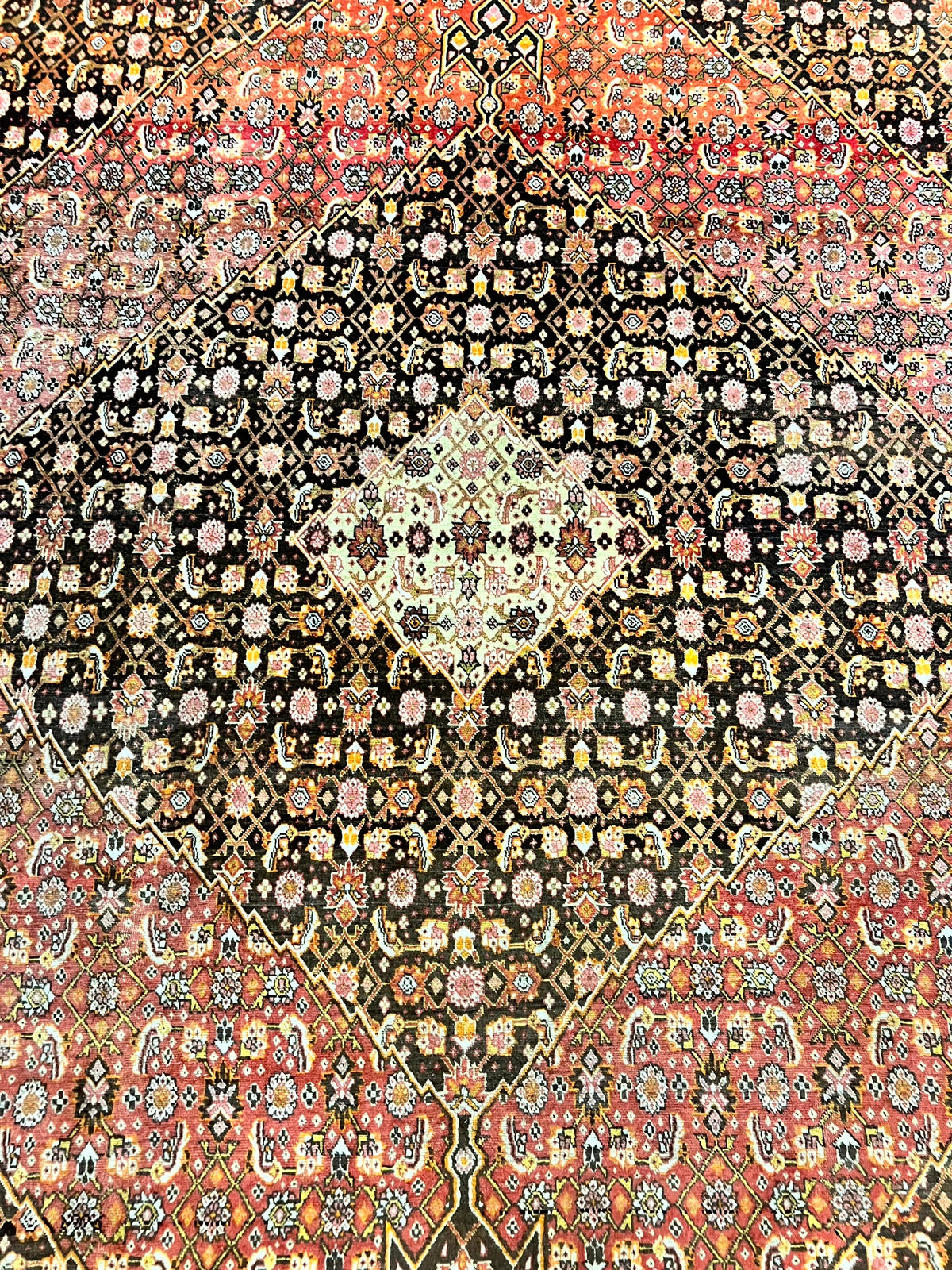Rare Antique Persian Tabriz Rug 9x12, Red, Handmade, Wool - Jewel Rugs, view 5