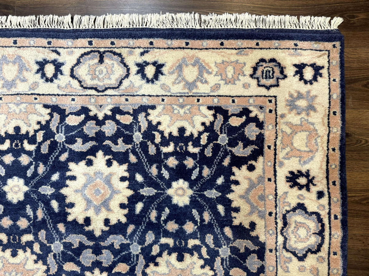 Blue and Beige Indian Rug, Indo Persian Carpet - Jewel Rugs, view 7