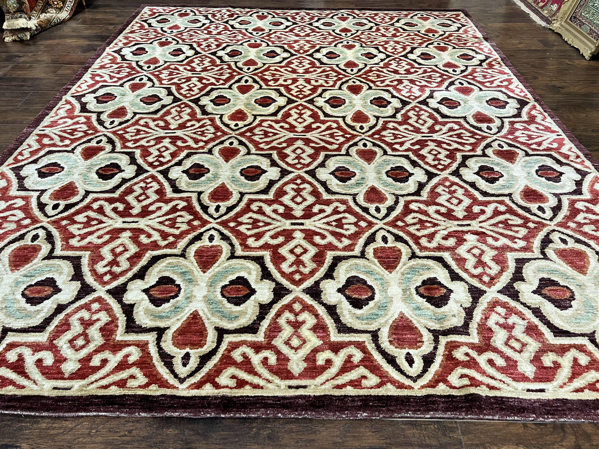 Portuguese Rug 9x12, Vintage Carpet, Handmade Wool Rug - Jewel Rugs, view 2