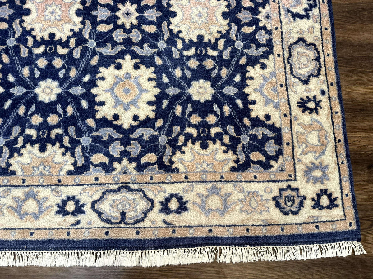 Blue and Beige Indian Rug, Indo Persian Carpet - Jewel Rugs, view 9