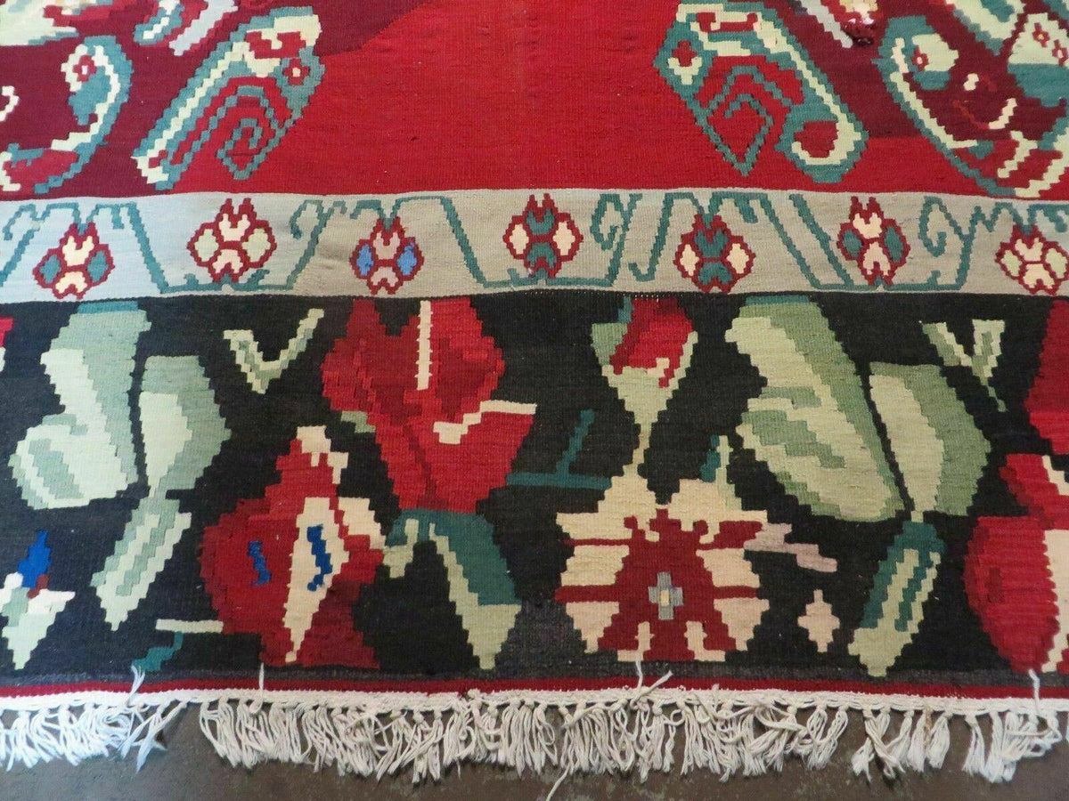 8' X 11' Karabagh Kilim Handmade Flat Weave Wool Rug Vegi Organic Dyes Nice - Jewel Rugs, view 5
