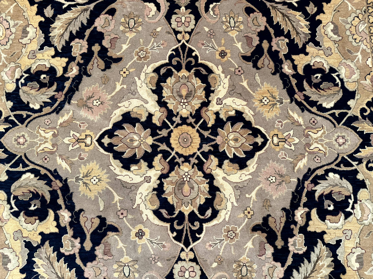 Handmade Wool Rug 8x10, Black & Dark Beige, Nourison, Traditional Rug - Jewel Rugs, view 5