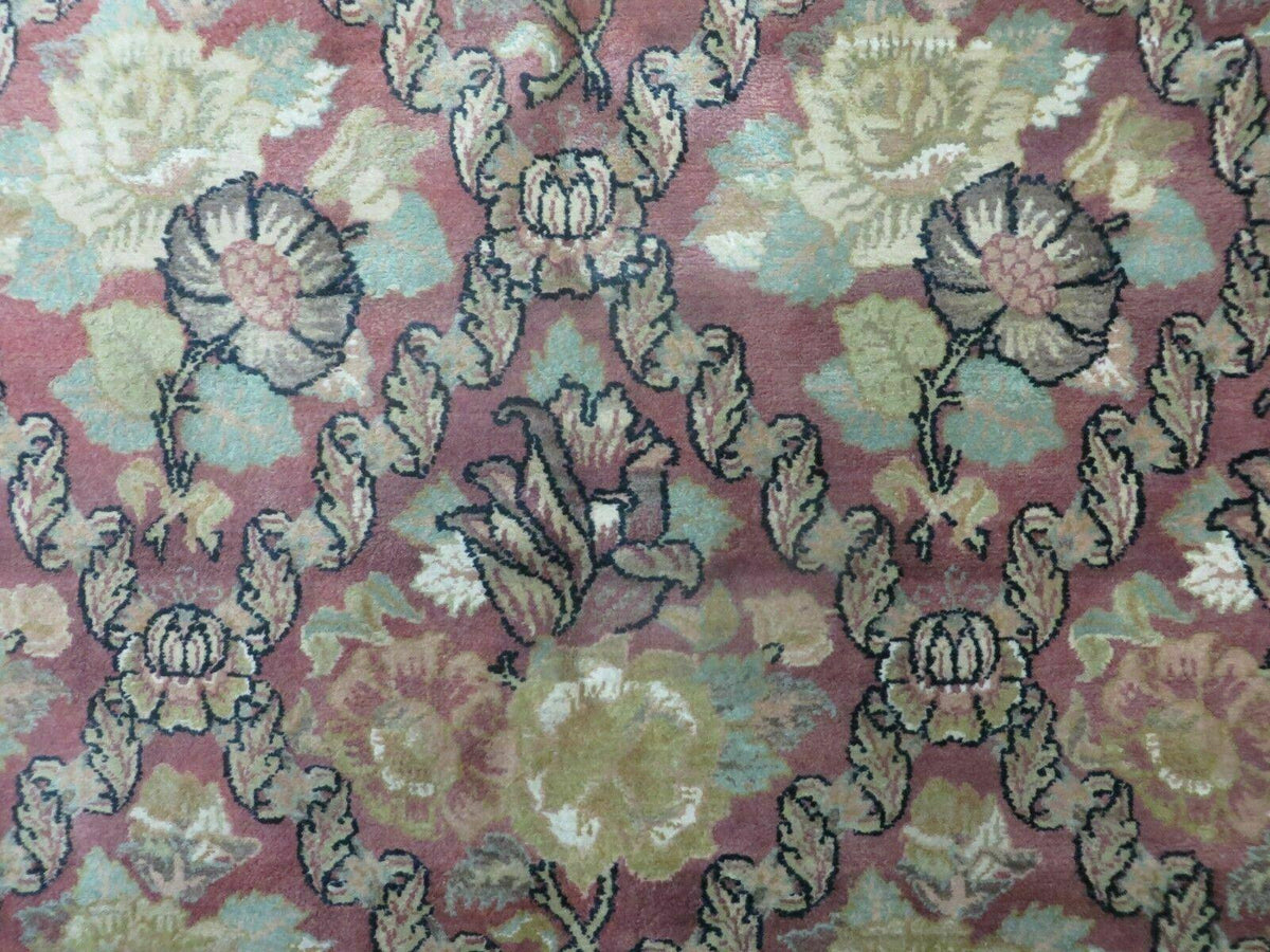 6' X 9' Handmade India Floral Oriental Wool Rug Carpet - Jewel Rugs, view 5