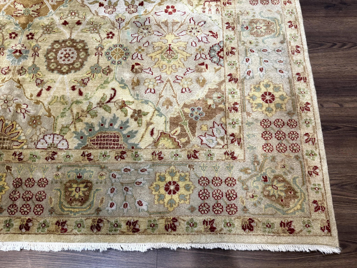 Indo Persian Rug 8x10, Indian Rug, Soft Wool Rug, Oushak Style Rug, Handmade Rug - Jewel Rugs, view 10