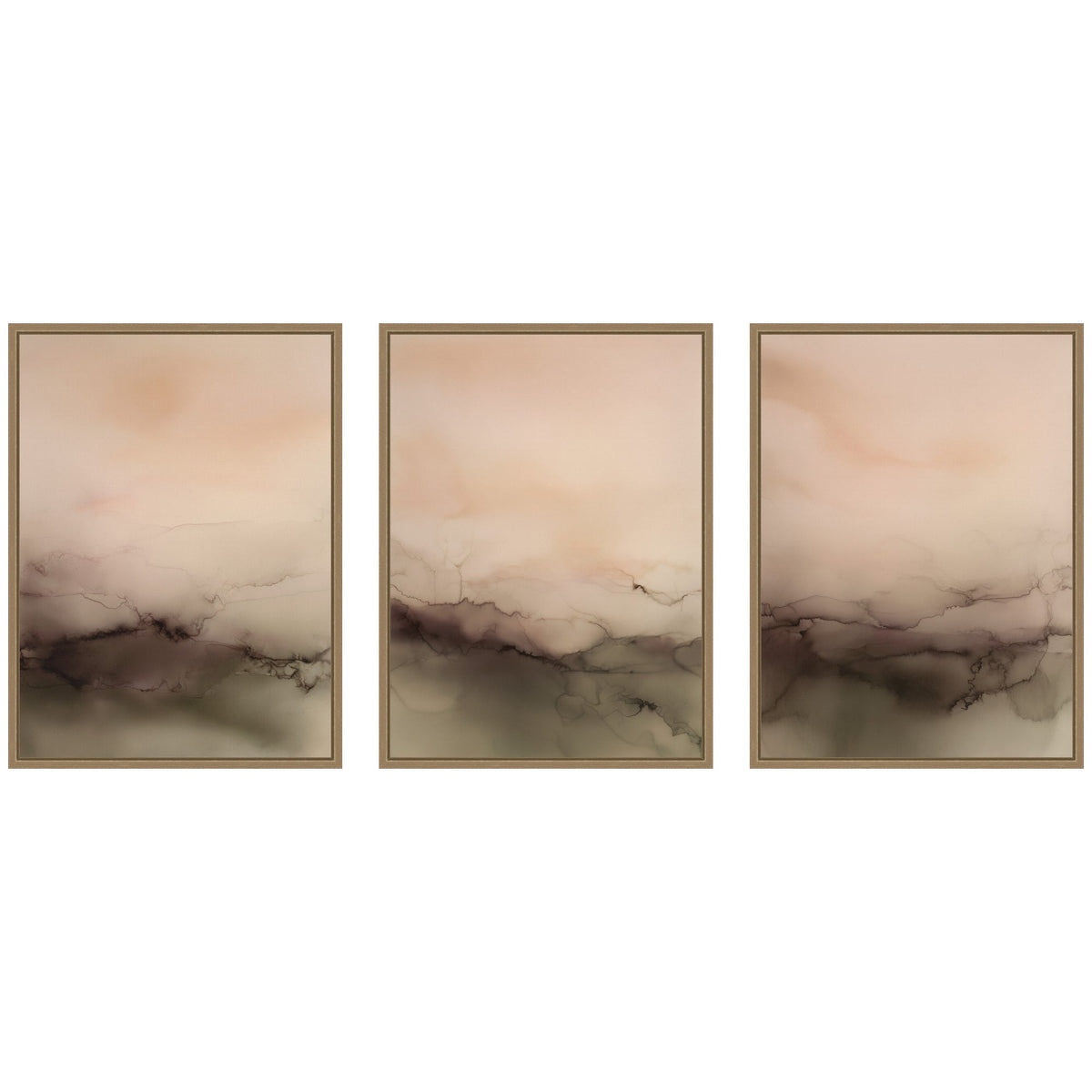 Dawn No. 1, No. 2, & No. 3 3 Piece Framed Canvas Wall Art Set by Amy Lighthall