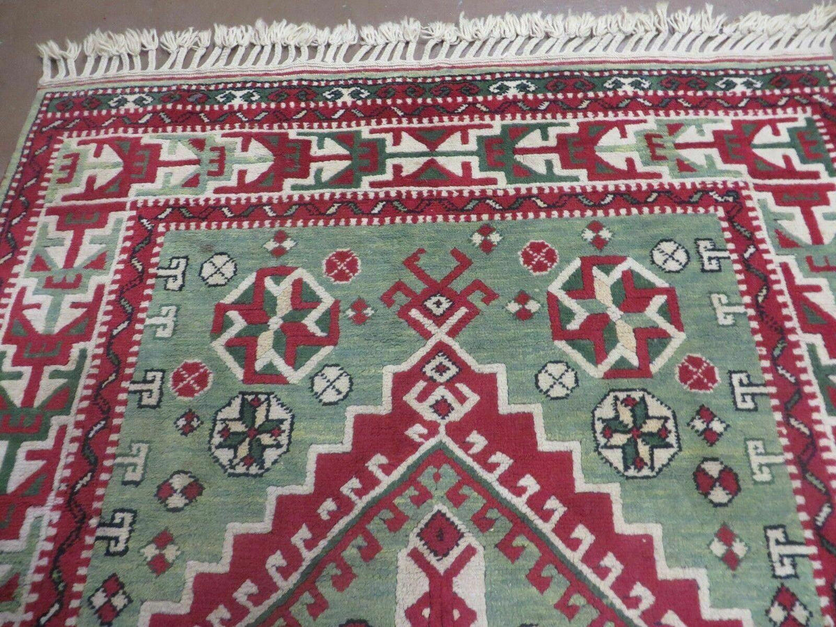 4' X 6' Vintage Handmade Turkish Kazak Design Wool Rug Carpet Nice - Jewel Rugs, view 3