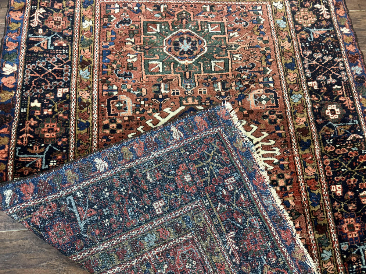 Antique Persian Karajeh Heriz Rug 5x6 - Jewel Rugs, view 11