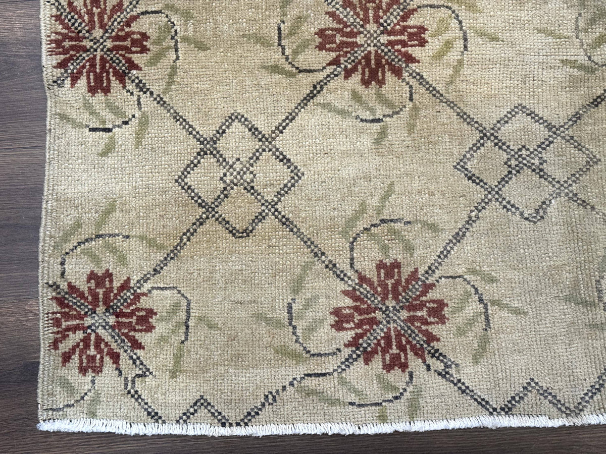 Turkish Rug 5x6, Oushak Carpet, Beige - Jewel Rugs, view 9
