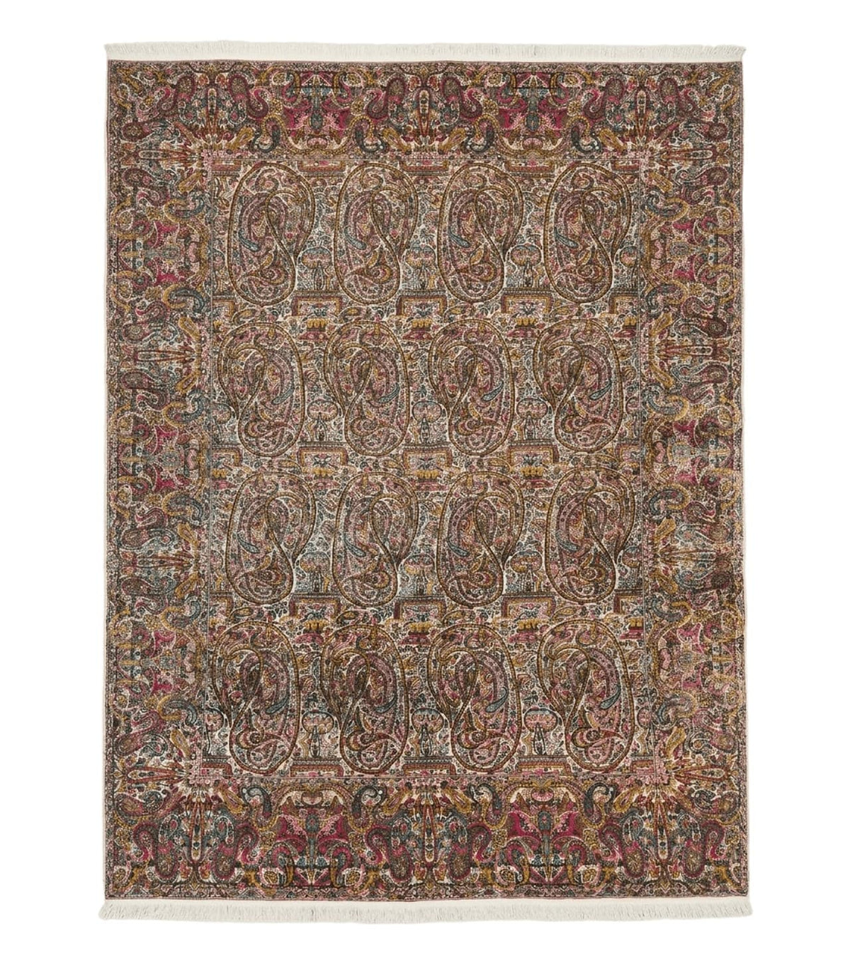 Rare Antique Persian Kerman Lavar Rug 9x12, Boteh Paisley Design - Jewel Rugs