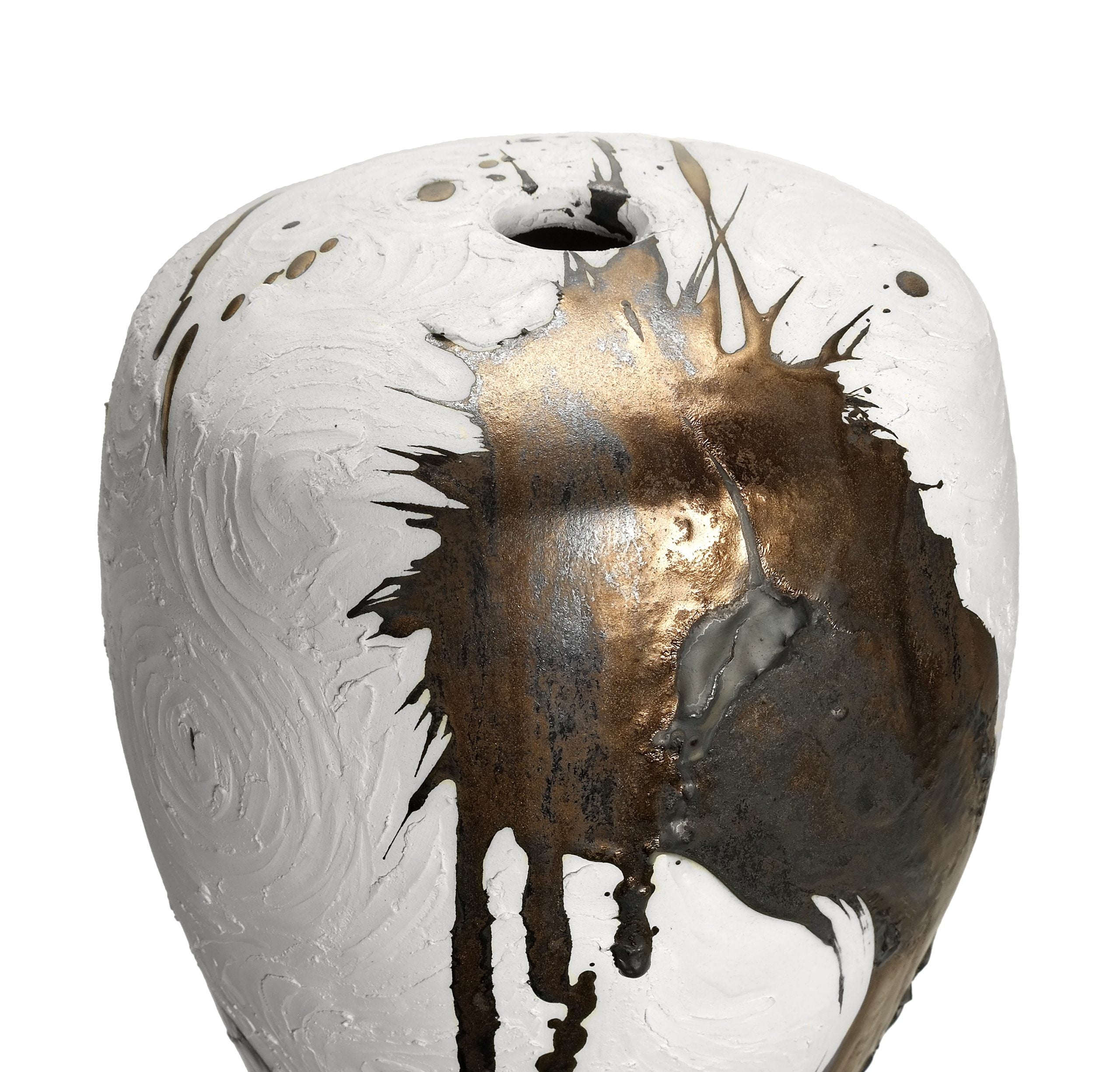 Vessel in White and Gold - No 125 image 1