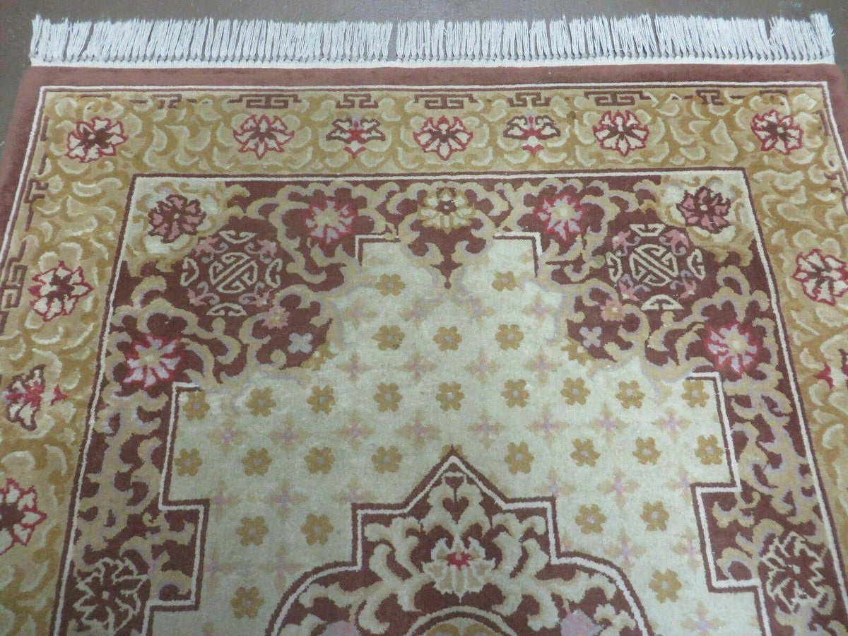 Vintage Chinese Wool Rug 4x6 - Jewel Rugs, view 11