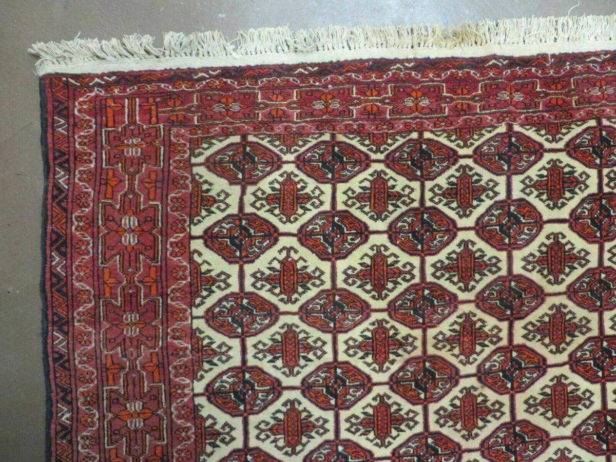 4' X 6' Handmade Finely Knotted Pakistan Turkoman Bokhara Wool Rug Nice - Jewel Rugs, view 7