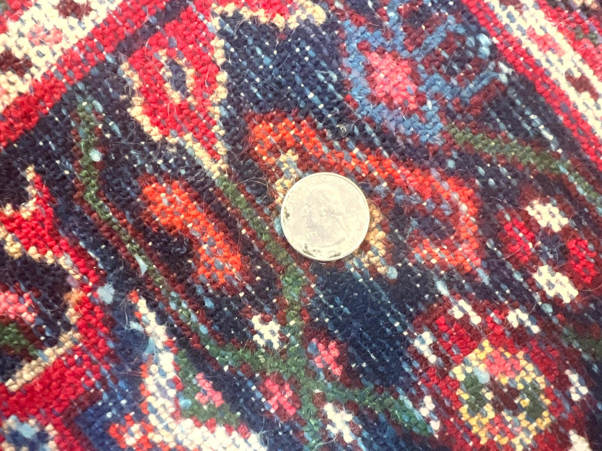 Large Persian Tribal Rug 11x17, Palace Sized Wool Handmade Vintage Carpet, Oversized Hand Knotted Rug, Red, Hamadan Dargazin Rug - Jewel Rugs, view 11