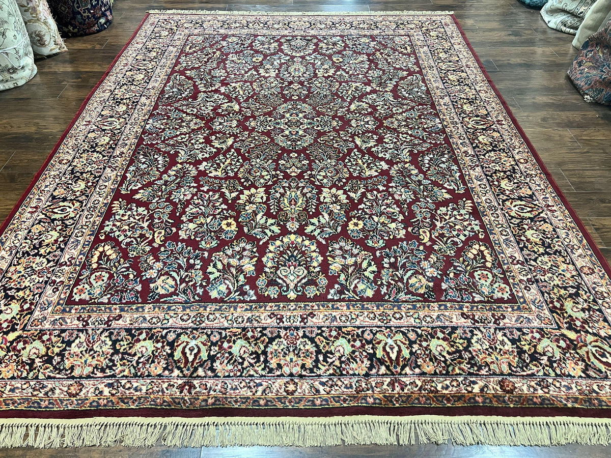 Karastan Rug 9x12 Red Sarouk #785, Wool Karastan Carpet, Discontinued Vintage, Original 700 Series, Karastan Area Rug - Jewel Rugs, view 12