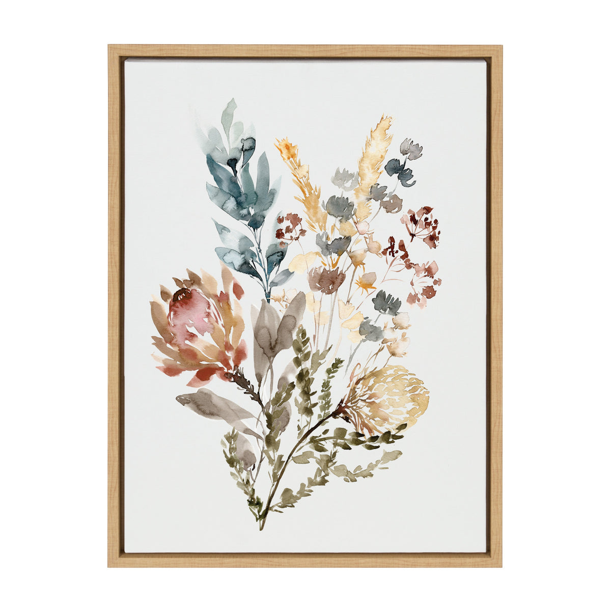 Sylvie Wildflower Bunch Framed Canvas by Sara Berrenson