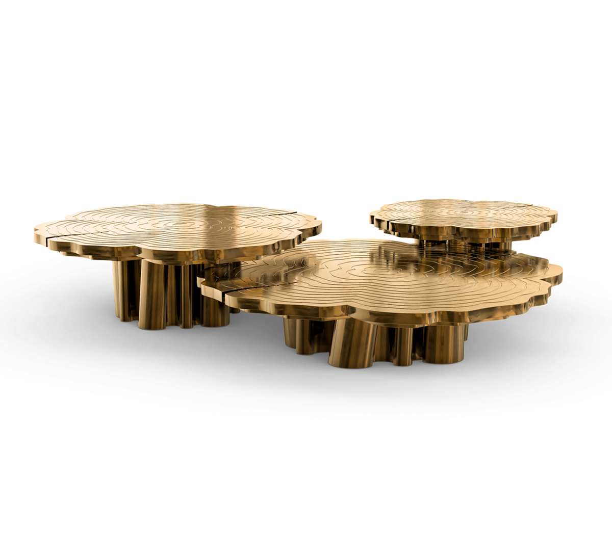 Fortuna Walnut Root Set Of 3 Center Table by Boca do Lobo – view 6