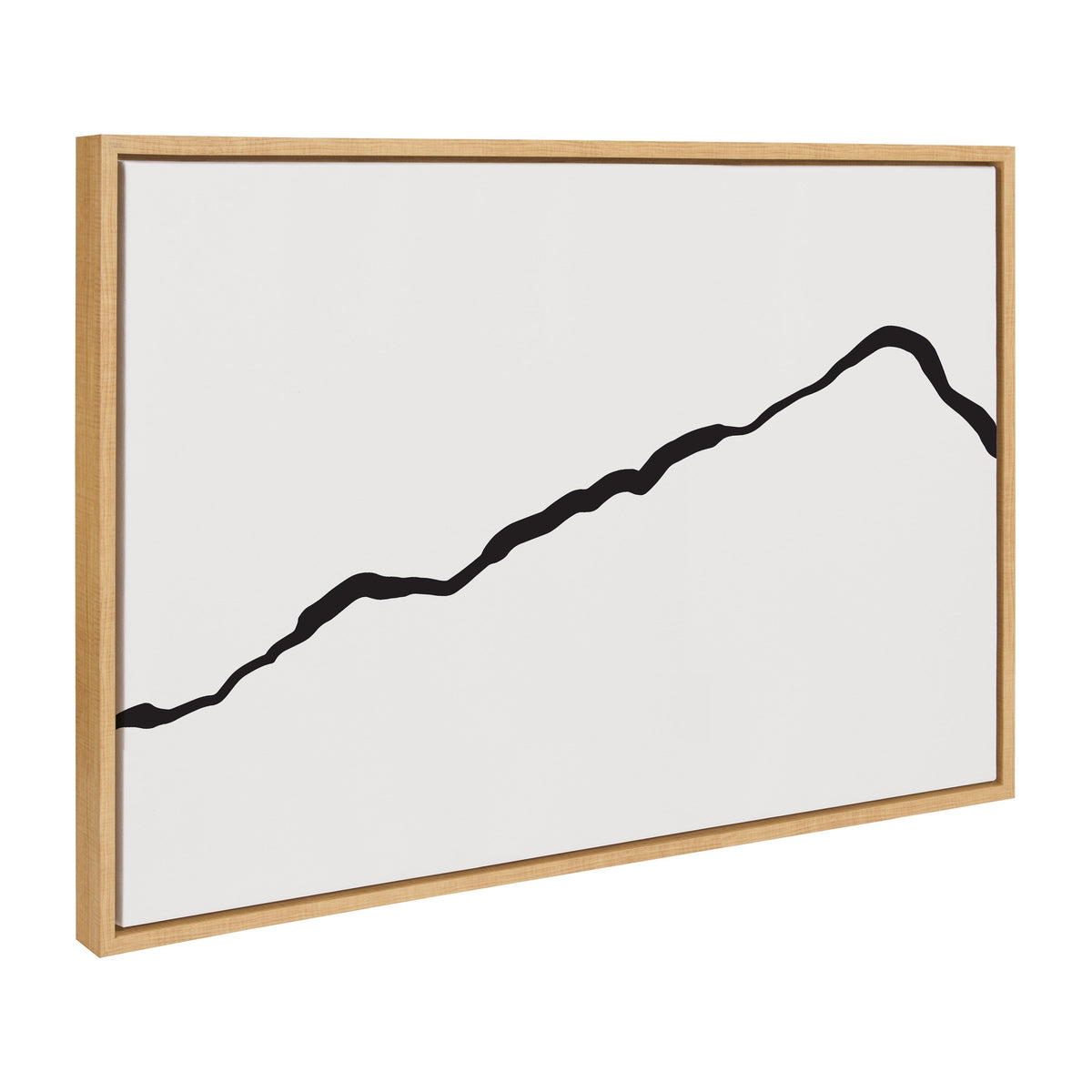 Sylvie Elevated Abstract Minimalist Mountain Landscape Framed Canvas by The Creative Bunch Studio