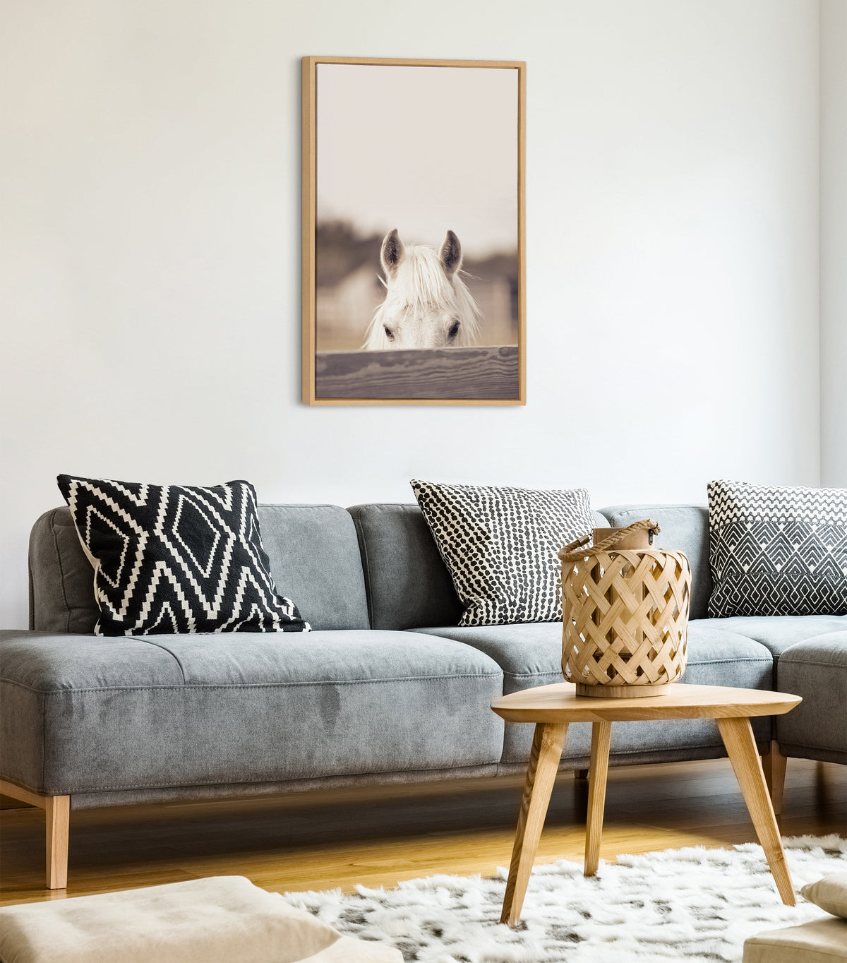 Sylvie Equine Framed Canvas by Robert Cadloff of Bomobob