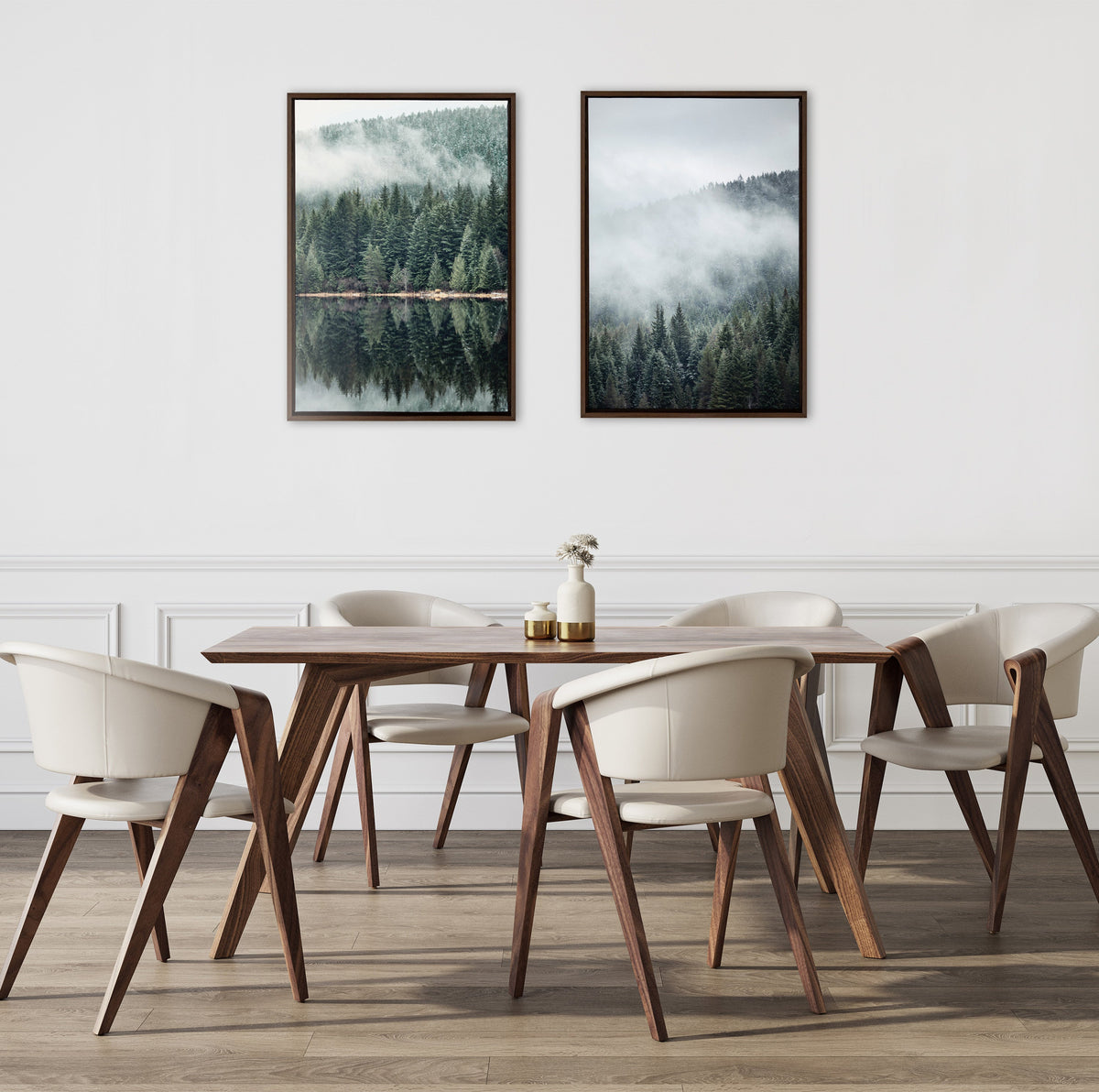 Sylvie Evergreen Reflections Framed Canvas by Emiko and Mark Franzen of F2Images