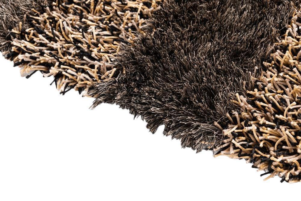 Striped Area Rug 5x7 | Brown, Beige & Black | Polypropylene - Rugistan, view 6