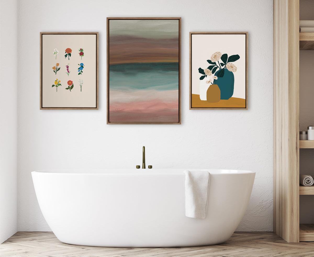 Sylvie Stillness Framed Canvas by Oris Eddu