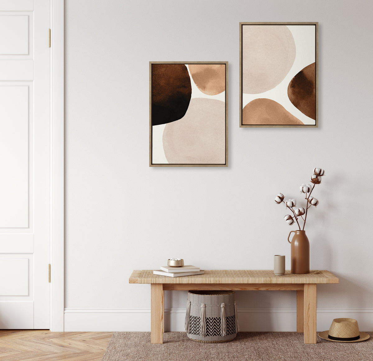 Sylvie Shapes I and II Framed Canvas Set by Amy Lighthall