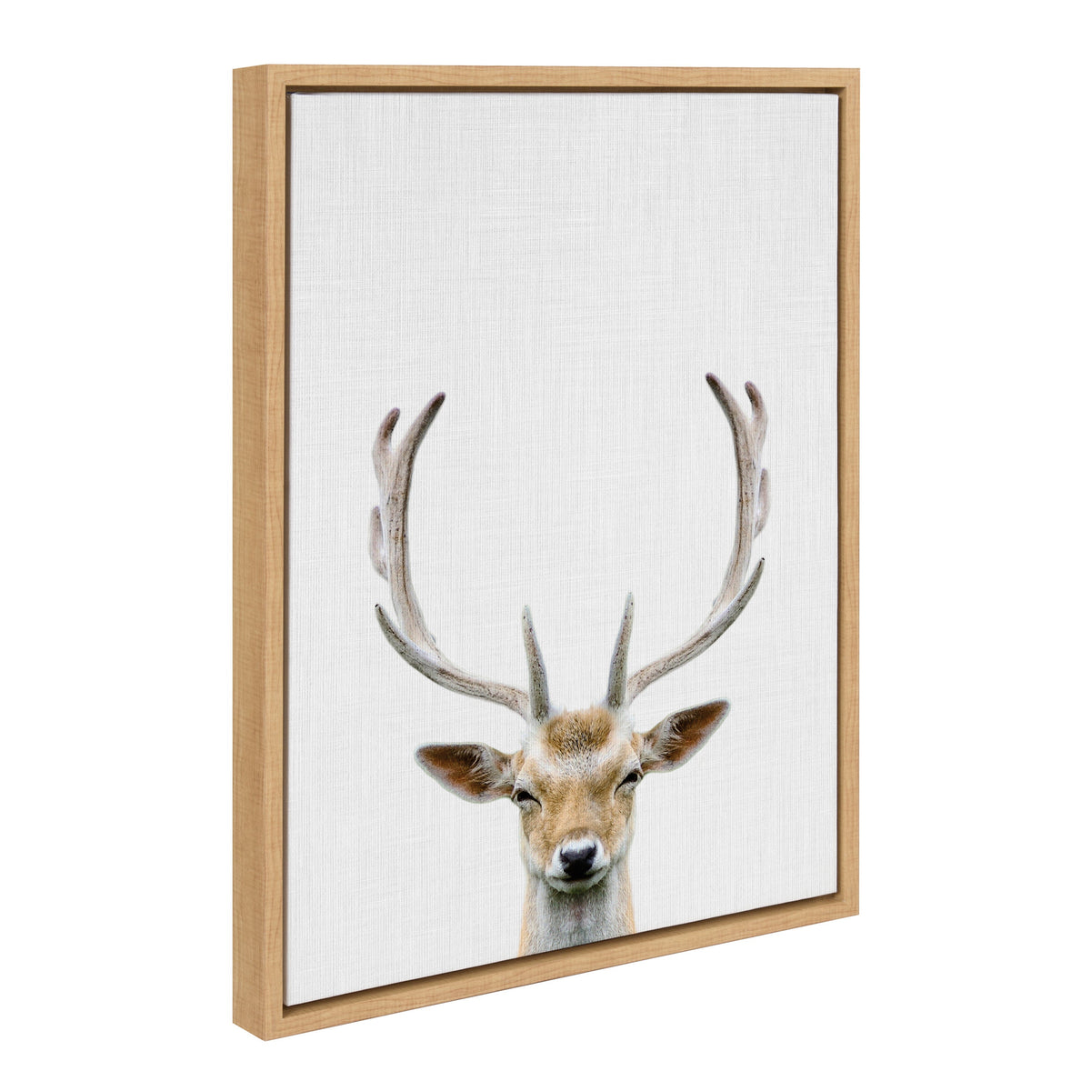 Sylvie Deer Color Framed Canvas by Simon Te of Tai Prints